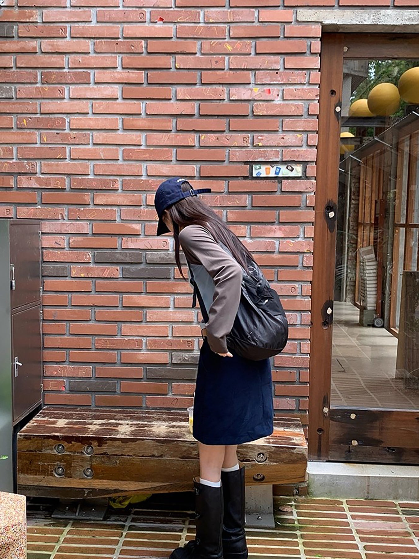 RAINY レトロコーデュロイミディスカート 春/秋 レディース ルーズフィット Aライン ハイウエスト ショートスカート 万能