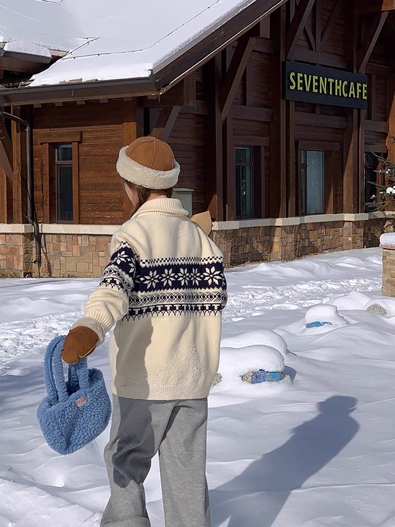 RAINY 慵懒直筒加厚加绒保暖运动裤秋冬女百搭卫裤松紧腰抽绳裤子