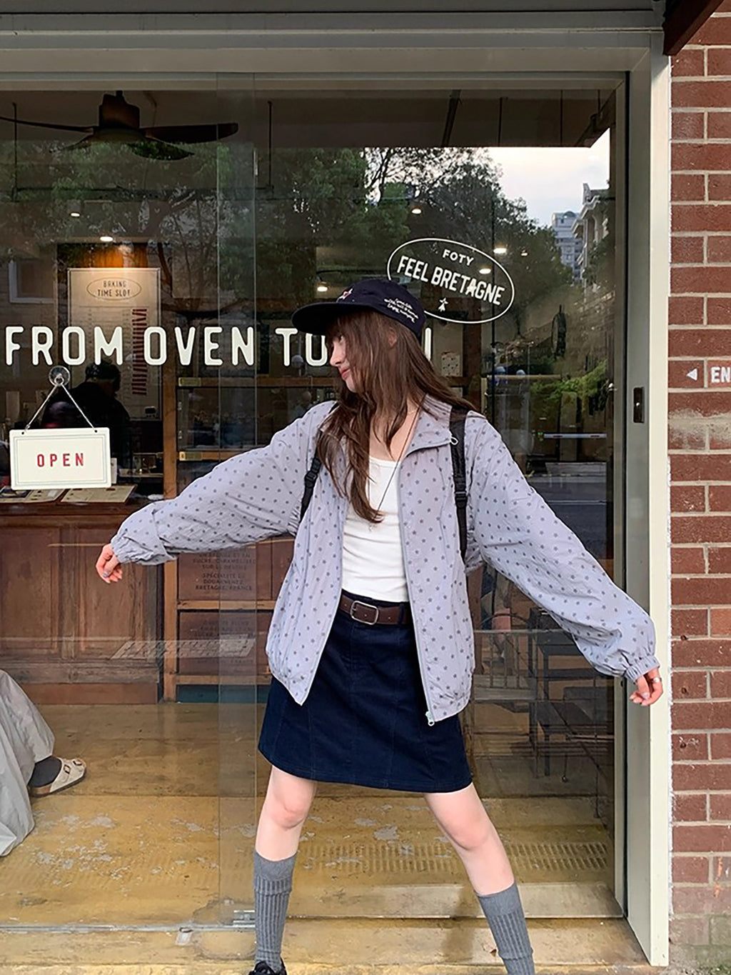 RAINY レトロコーデュロイミディスカート 春/秋 レディース ルーズフィット Aライン ハイウエスト ショートスカート 万能